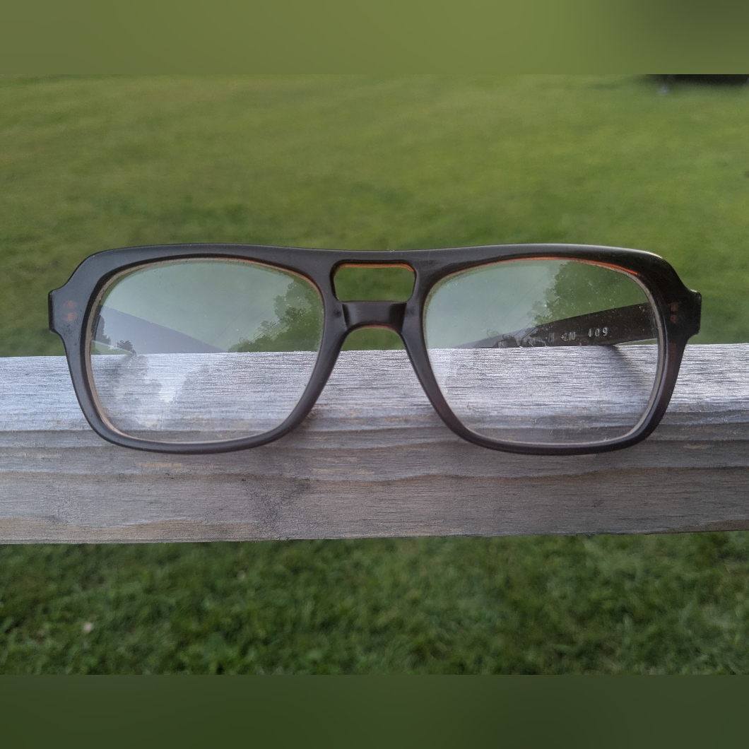 Vam Vintage Brown Thick Retro Eyeglasses Frames 20 200 409 Sold As Is
